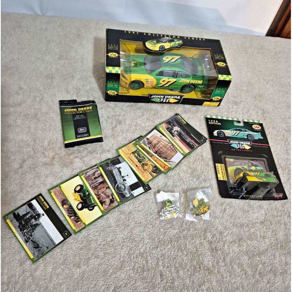 John Deere NASCAR Collector Lot Chad Little #97 1:24 1:64 Diecast Cards 1997